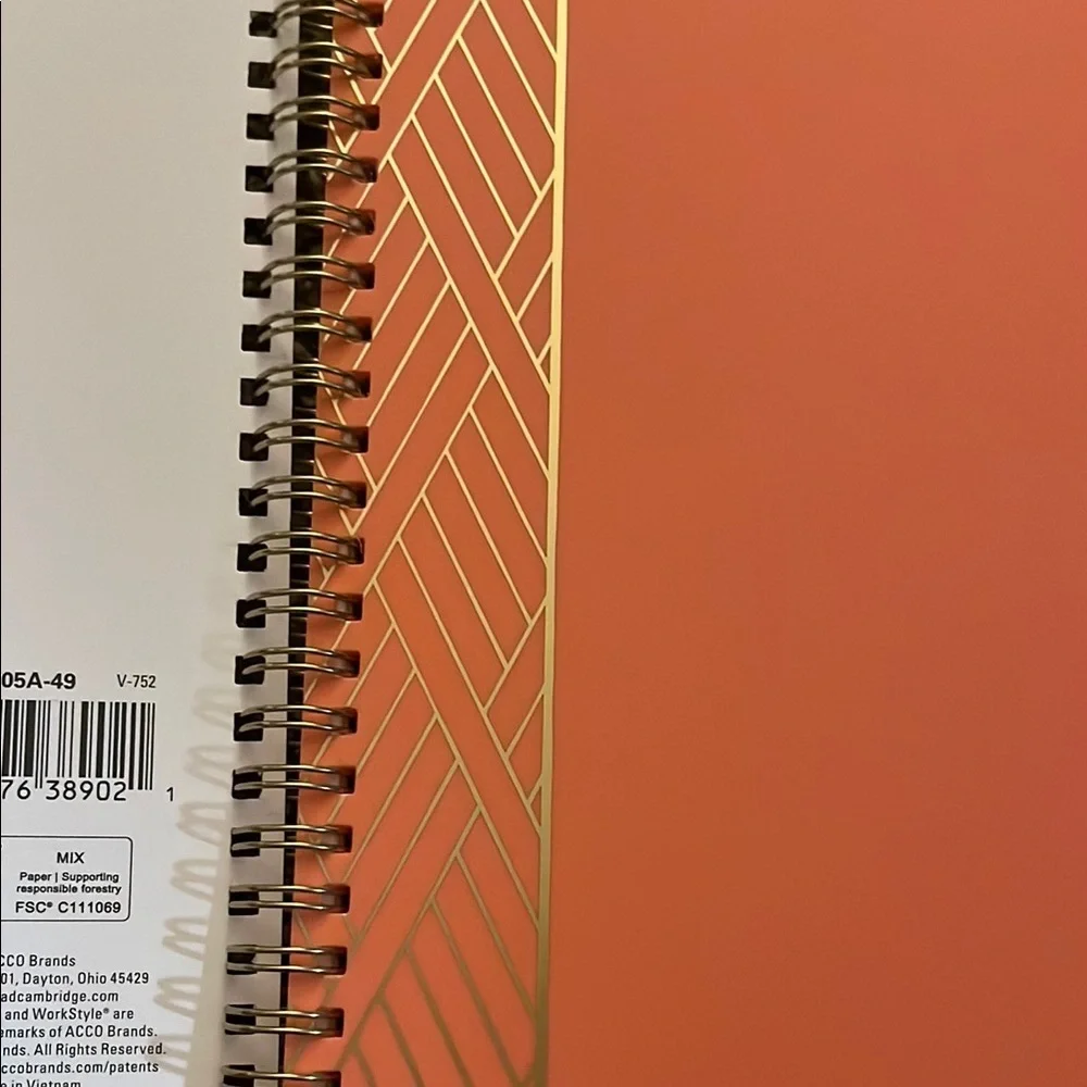 Cambridge Orange Weekly Monthly Planner